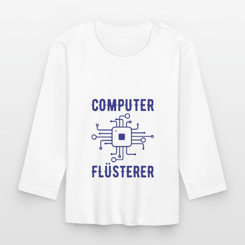 Computer Flüsterer Admin Sysadmin Geschenk Baby Bio-Langarmshirt