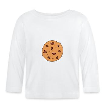 Biscuits au chocolat - Biscuits au chocolat - T-shirt manches longues bio Bébé - blanc - Devant