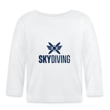 Skydiver - Organic Baby Long Sleeve T-Shirt - white - Front