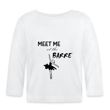 Ballerine - T-shirt manches longues bio Bébé - blanc - Devant