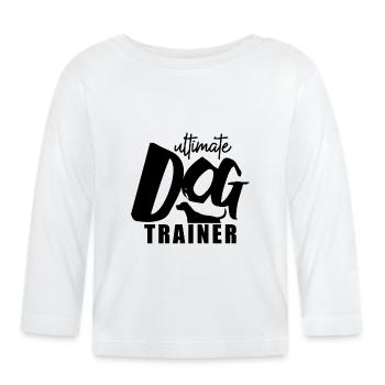 Hundetrainer - Baby Bio-Langarmshirt - Weiß - Vorne