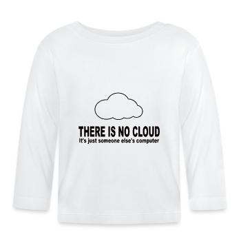 computer - Organic Baby Long Sleeve T-Shirt - white - Front