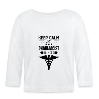 pharmacist - Organic Baby Long Sleeve T-Shirt - white - Front