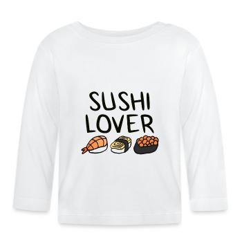 Sushi - T-shirt manches longues bio Bébé - blanc - Devant