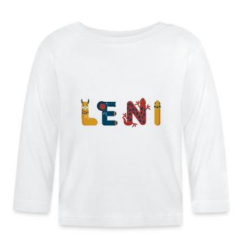 Leni - T-shirt manches longues bio Bébé - blanc - Devant