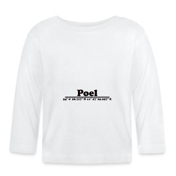 Poel - Baby Bio-Langarmshirt - Weiß - Vorne