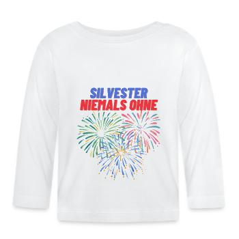 Feuerwerksverbot - Baby Bio-Langarmshirt - Weiß - Vorne