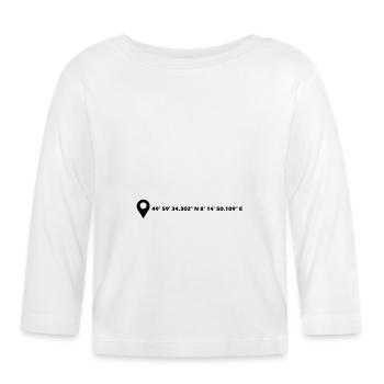 Coordonnées de Mayence - T-shirt manches longues bio Bébé - blanc - Devant
