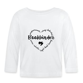 Bookbinder - Organic Baby Long Sleeve T-Shirt - white - Front