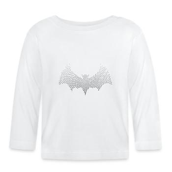 Bat - Organic Baby Long Sleeve T-Shirt - white - Front