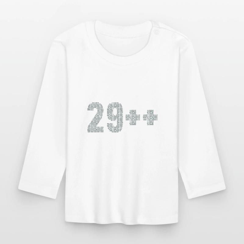 29++ Software Developer Engineer Full Stack 30th Organic Baby Long Sleeve T-Shirt