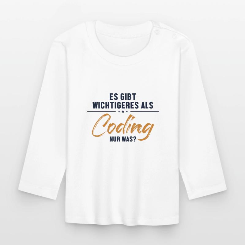 Wichtigeres als Coding Softwareingenieur Coder Baby Bio-Langarmshirt