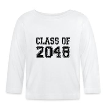 Class Of 2048 - Organic Baby Long Sleeve T-Shirt - white - Front