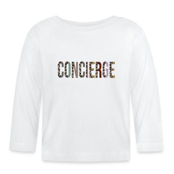 Hausmeister - Baby Bio-Langarmshirt - Weiß - Vorne