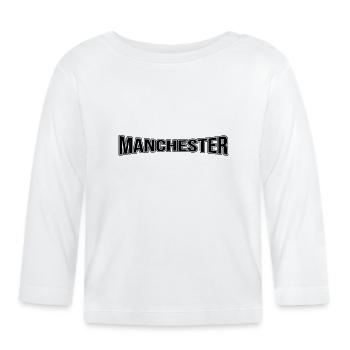 Manchester - T-shirt manches longues bio Bébé - blanc - Devant