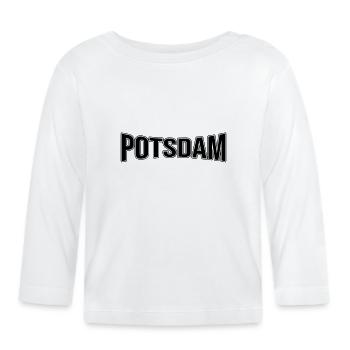 Potsdam - Baby Bio-Langarmshirt - Weiß - Vorne
