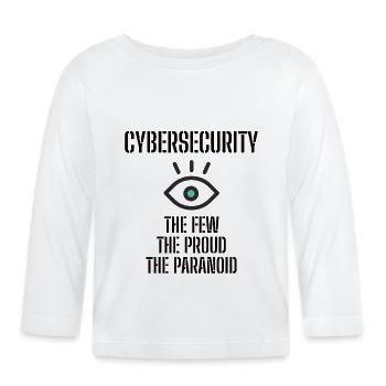Cybersecurity - IT-Sicherheit Informatiker - Baby Bio-Langarmshirt - Weiß - Vorne
