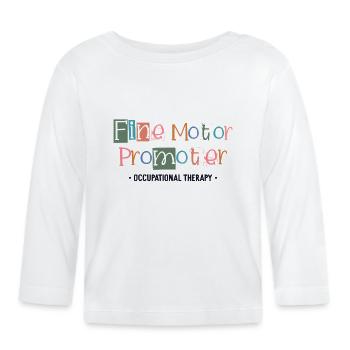 Promoteur de motricité fine ergothérapie ergothérapie - T-shirt manches longues bio Bébé - blanc - Devant