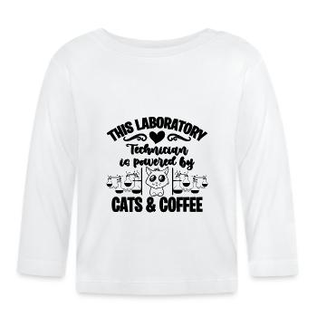 This Laboratory Technician Is Healthcare Scientist - Baby Bio-Langarmshirt - Weiß - Vorne