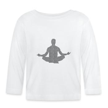 Meditation - Organic Baby Long Sleeve T-Shirt - white - Front