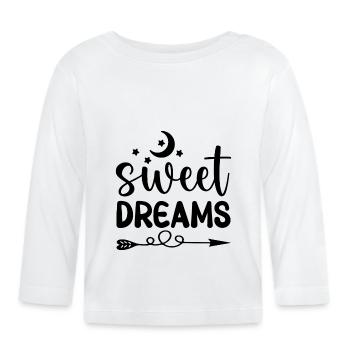 Sweet Dreams - Baby Bio-Langarmshirt - Weiß - Vorne