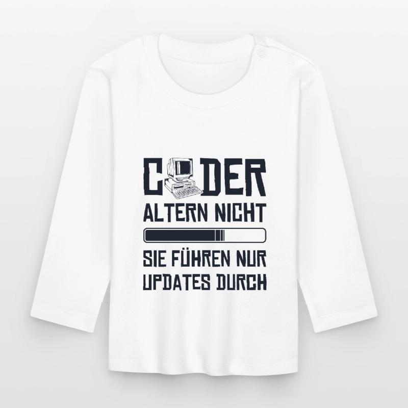 Coder Altern Nicht Developer Softwareingenieur Baby Bio-Langarmshirt