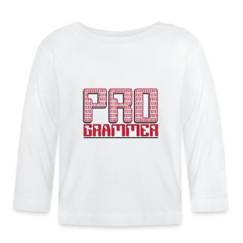 Programmeur Développeur logiciel Développeur Codeur - T-shirt manches longues bio Bébé - blanc - Devant