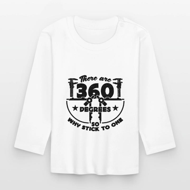 There Are 360 Degrees Engineer Builder Architects Organic Baby Long Sleeve T-Shirt