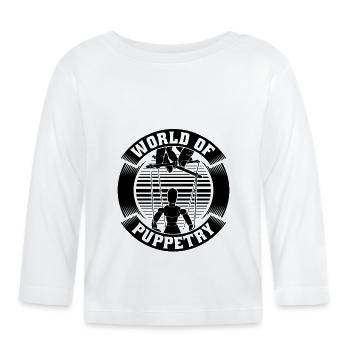 World Of Puppetry Puppets Marionettes Puppeteer - Baby Bio-Langarmshirt - Weiß - Vorne