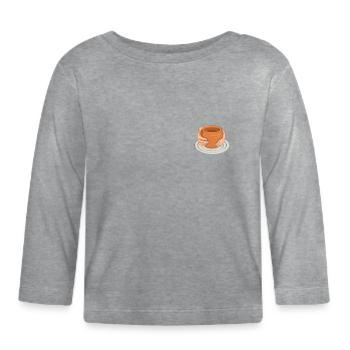 Pottery Logo Emblem Hobby Pottery Pro Wheel Lover - Organic Baby Long Sleeve T-Shirt - heather grey - Front