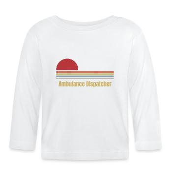 Répartiteur ambulancier - T-shirt manches longues bio Bébé - blanc - Devant