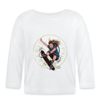 Équipement USA Sport Team Skateboarding 2024 - T-shirt manches longues bio Bébé - blanc - Devant