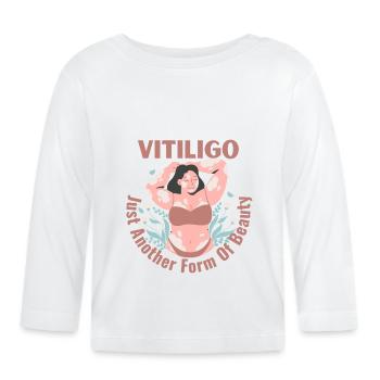 Vitiligo juste une autre forme de beauté modèle féminin - T-shirt manches longues bio Bébé - blanc - Devant