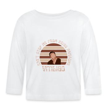 Vitiligo Inspiration Mâle - T-shirt manches longues bio Bébé - blanc - Devant