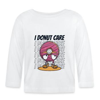 I Donut Pflege Donut Glasur Maker Liebhaber Donut - Baby Bio-Langarmshirt - Weiß - Vorne