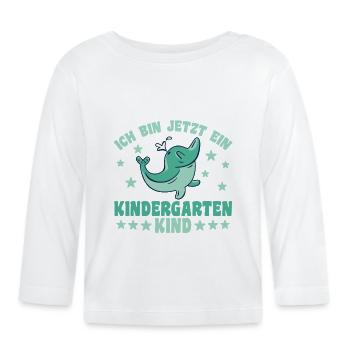 Maternelle Delfin Je suis maintenant un - T-shirt manches longues bio Bébé - blanc - Devant