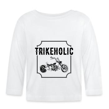 Trike Moto - T-shirt manches longues bio Bébé - blanc - Devant