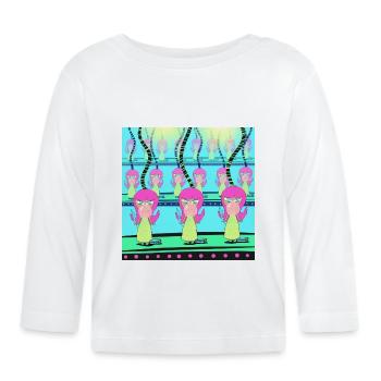 Doll factory - Organic Baby Long Sleeve T-Shirt - white - Front