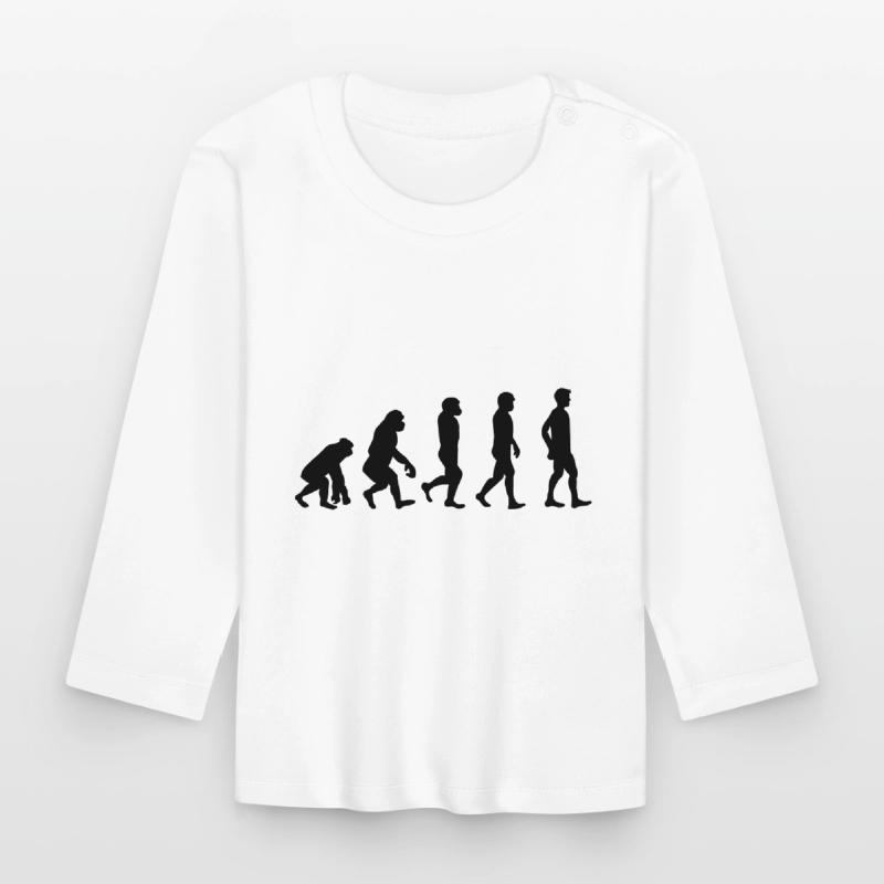 Evolution | Darwinism | Evolution Theory | Ape Organic Baby Long Sleeve T-Shirt