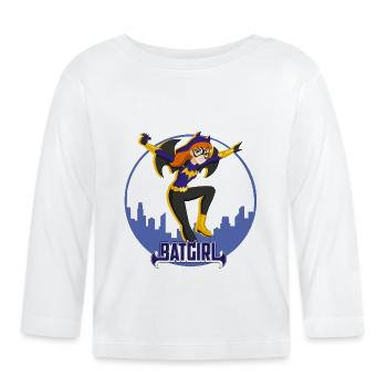 DC Super Hero Girls Batgirl À Gotham - T-shirt manches longues bio Bébé - blanc - Devant