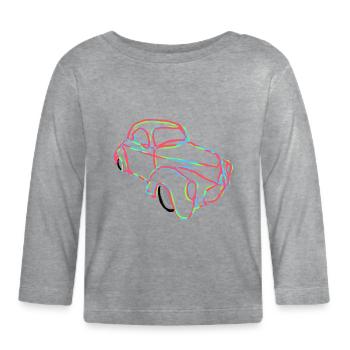 Willys Coupé - Baby Bio-Langarmshirt - Grau meliert - Vorne