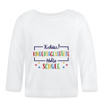 Farewell children daycare graduates 2025 - Organic Baby Long Sleeve T-Shirt - white - Front