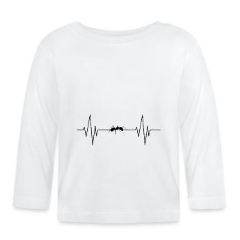 Ant insects - Organic Baby Long Sleeve T-Shirt - white - Front