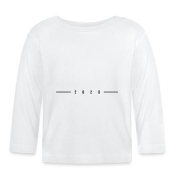 2020 dashed - Organic Baby Long Sleeve T-Shirt - white - Front