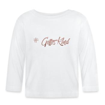 Gottes Kind - Baby Bio-Langarmshirt - Weiß - Vorne