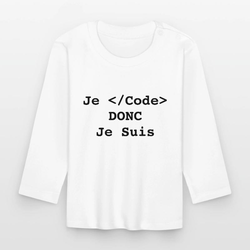 I code so I'm a computer scientist and a programmer Organic Baby Long Sleeve T-Shirt