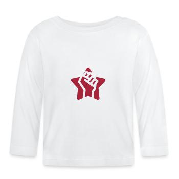 Worker Arbeiter Ouvrier Work Arbeit Travail - Organic Baby Long Sleeve T-Shirt - white - Front