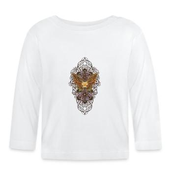 Merveilleux papillons élégants - T-shirt manches longues bio Bébé - blanc - Devant
