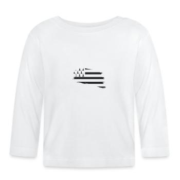 bretagne - T-shirt manches longues bio Bébé - blanc - Devant