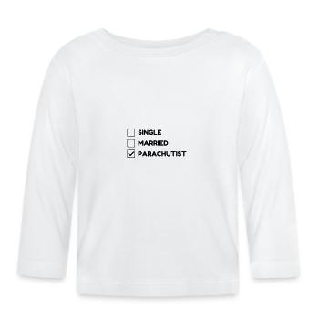 Parachutisme Parachutiste Sport Sportif Athlète - T-shirt manches longues bio Bébé - blanc - Devant